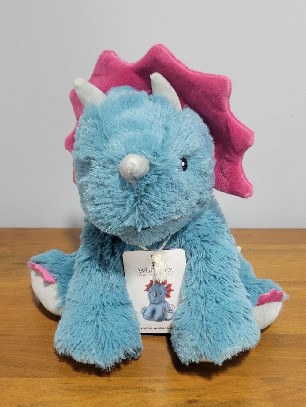 Warmies Microwavable Lavender Scented Plush Dinosaur Triceratops NEW